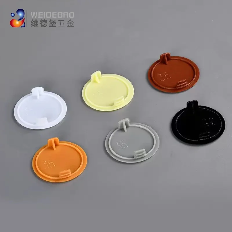 Furniture Hardware Replacement Parts - 10 buah penutup engsel plastik bulat