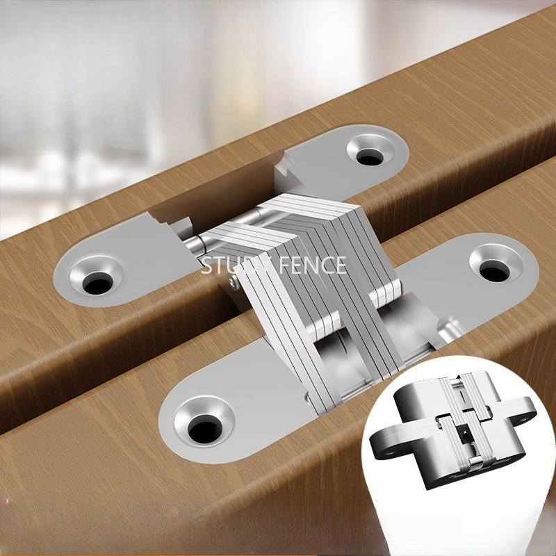Used Furniture Hardware - 2 Buah Engsel Silang Tersembunyi Logam