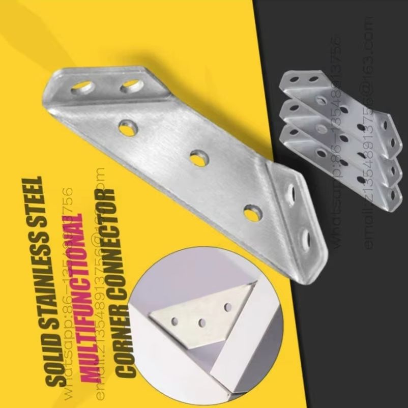 Furniture Hardware Fasteners - Konektor Sudut Furnitur Universal, Penyangga Segitiga