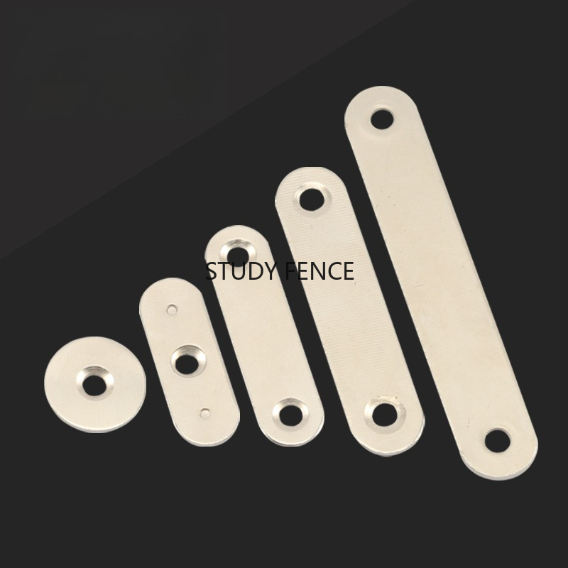 Furniture Hardware Material - 10 Buah Konektor Logam Datar, Pengencang