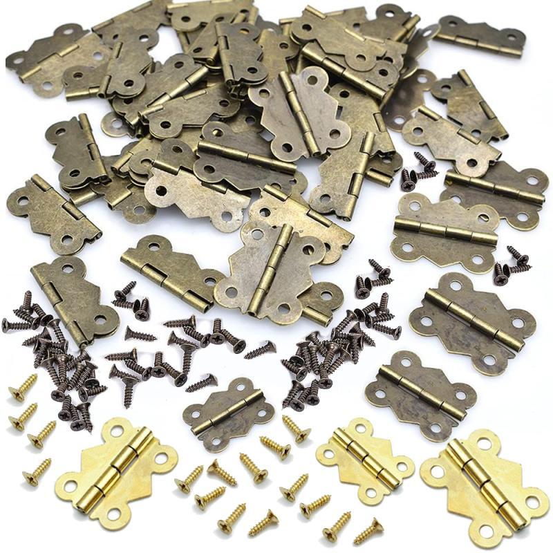 Furniture Hardware Replacement Parts - 10/20 Buah Engsel dengan Sekrup Engsel