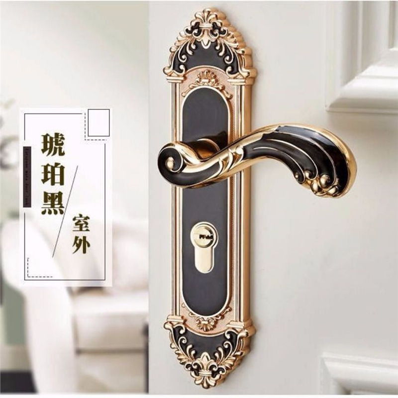Furniture Hardware Locks - Gagang Kunci Pintu Kamar Gaya Eropa,