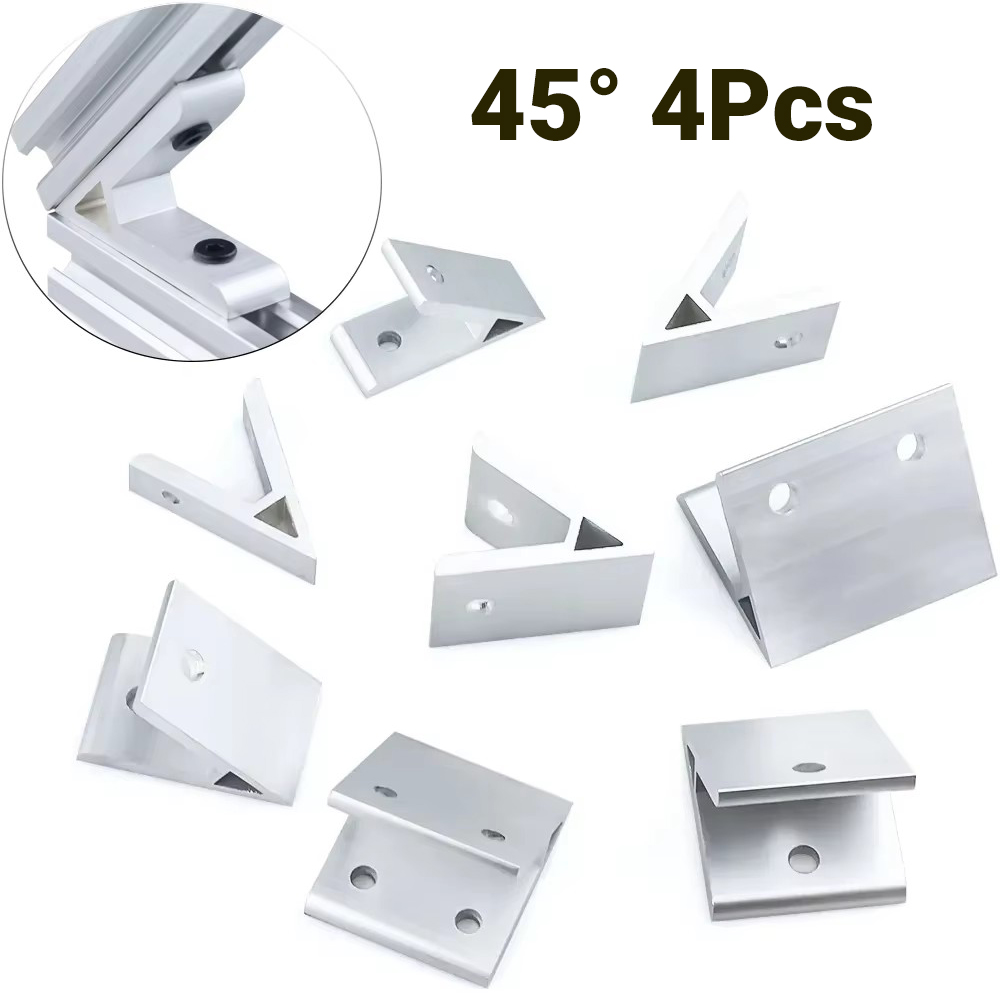 Joint Connector Bracket - 4 Buah Braket Sudut Sudut 45