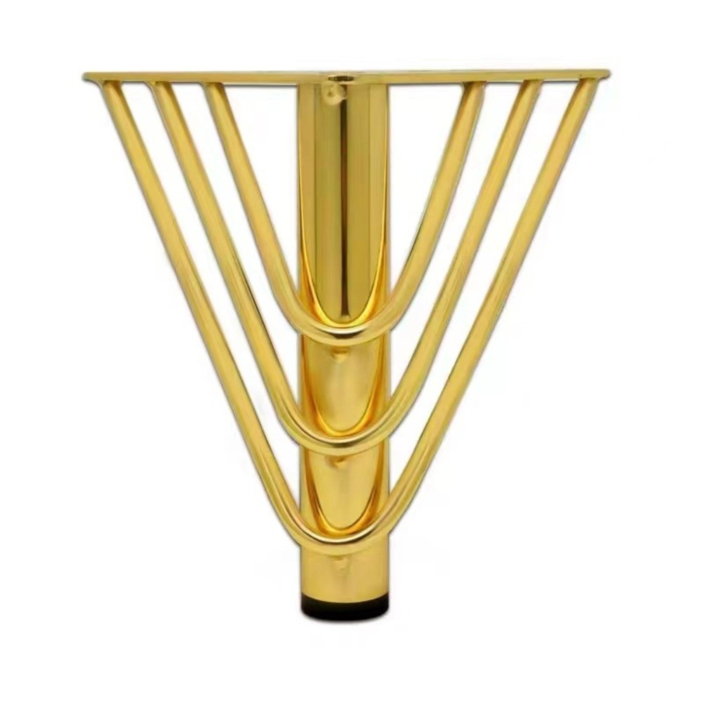 Furniture Hardware Material - Kaki Furnitur Warna Emas Desain Tebal