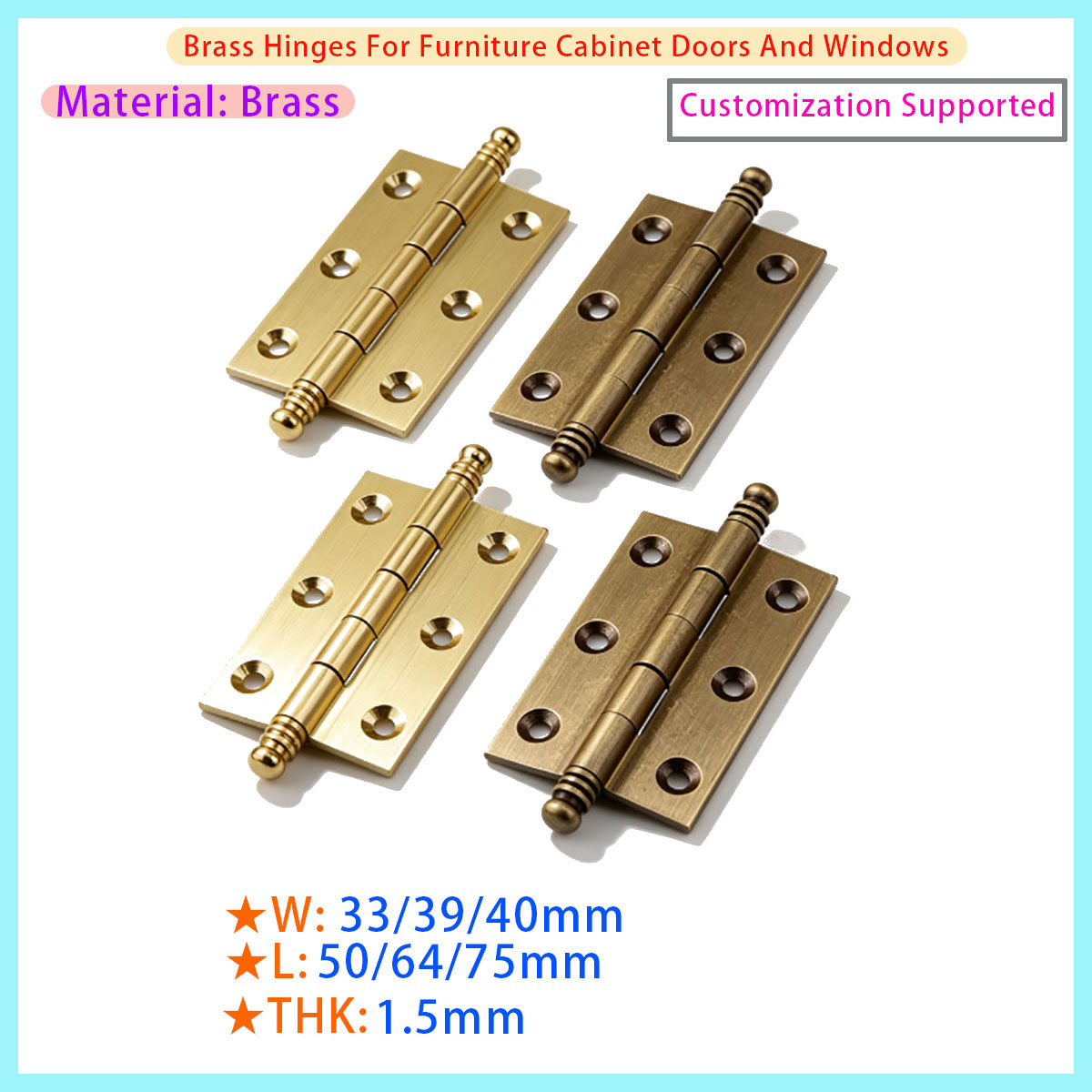 Used Furniture Hardware - Digunakan untuk Pintu, Kotak Kayu, Perangkat