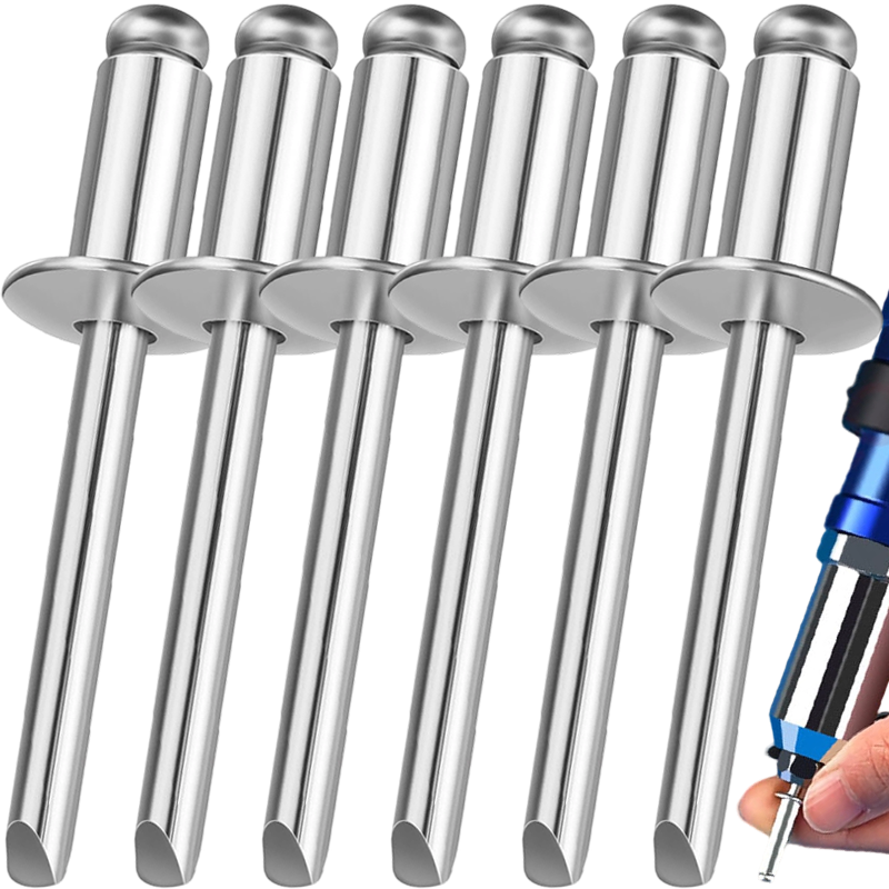 Furniture Hardware Fasteners - Paku Rivet Dome Head Aluminium, Paku