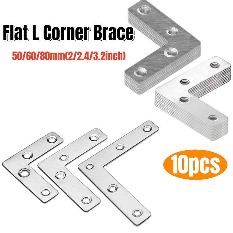 Joint Connector Bracket - 10 Buah Konektor Sudut Braket Sambungan
