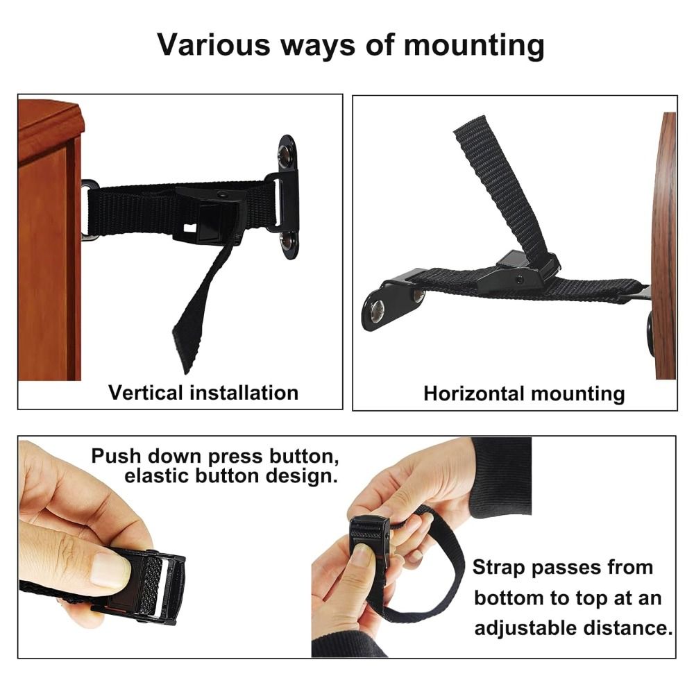 Furniture Hardware Tools - Pemasangan Mudah, Penahan Furnitur Anti Gempa,