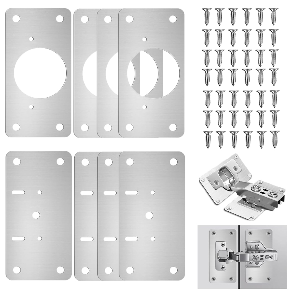 Restoration Hardware Furniture Outdoor - 4/8/12 Kit Engsel Pintu Kabinet, Pelat