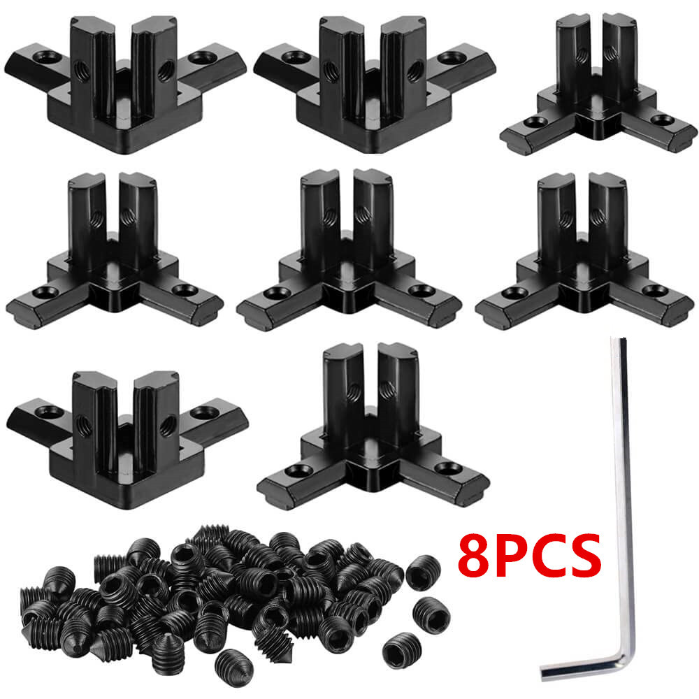 Joint Connector Bracket - 8 Buah Braket Sudut 90 Derajat