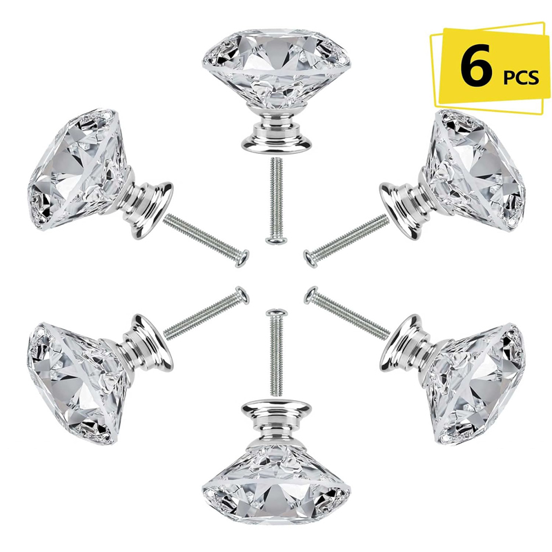 Furniture Hardware Tools - 6 Buah Kenop Kabinet dengan Sekrup