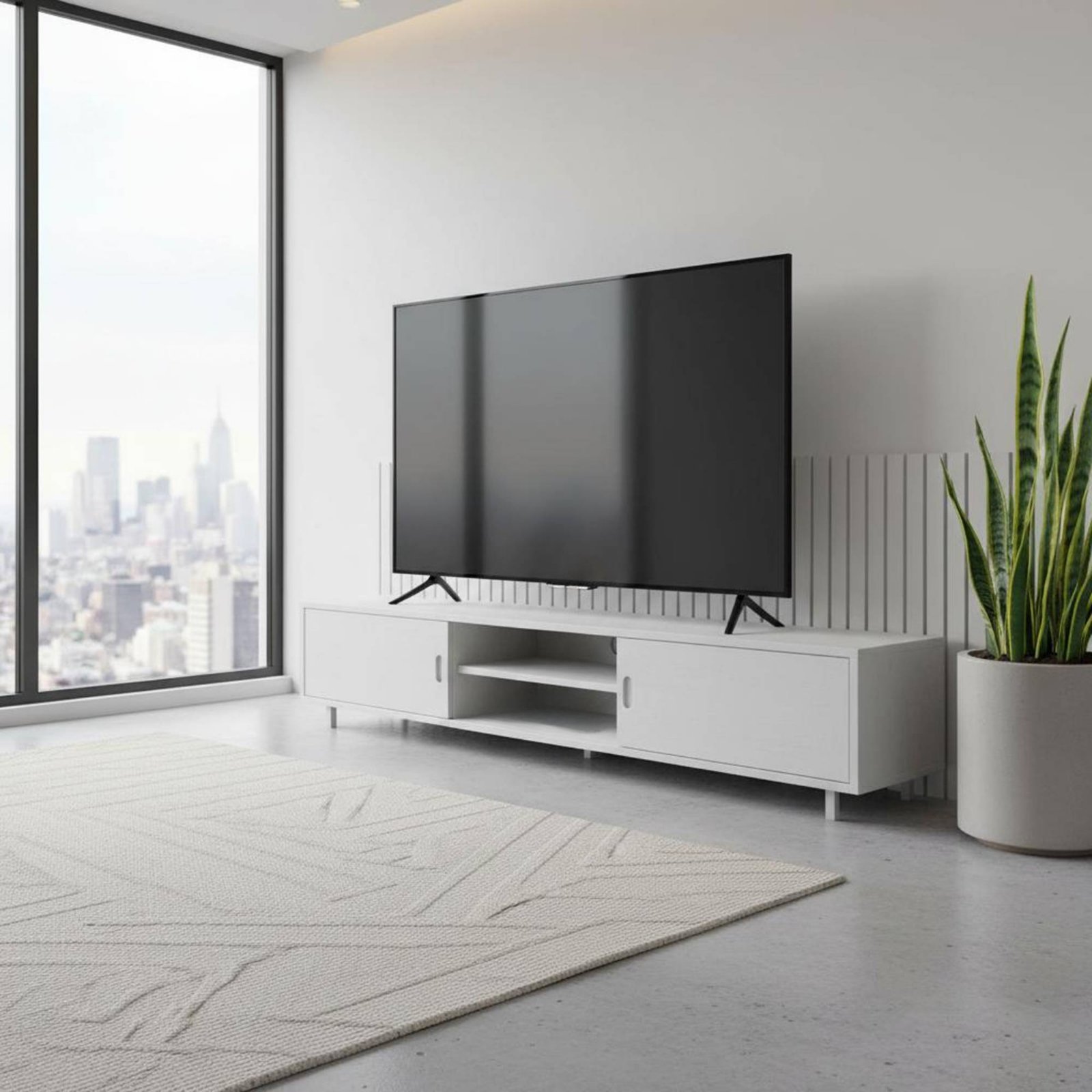 Furniture Hardware Material - 2 Buah Kaki Meja TV Termasuk