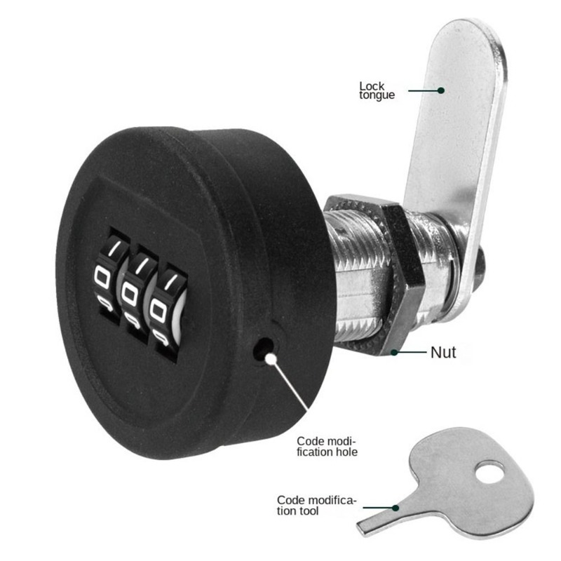 Furniture Hardware Locks - Kunci Kata Sandi Laci 20/30Mm Panjang