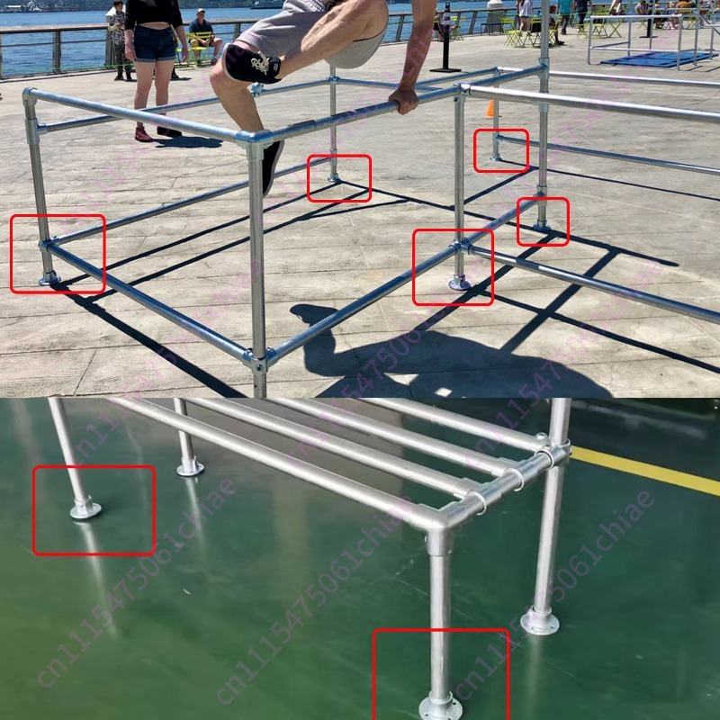 Dasar Taman Pipa Baja Galvanis - Joint Connector Bracket ulasan dan harga