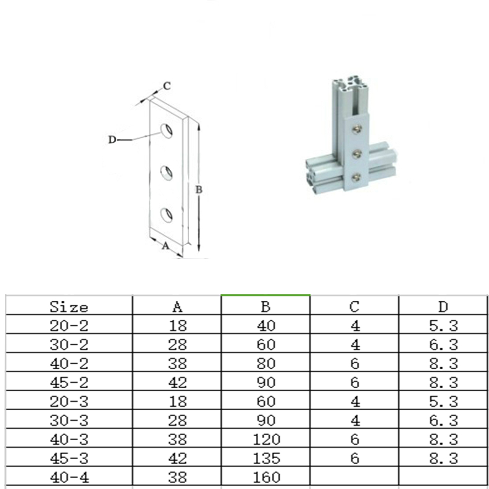 1 Buah Sudut Konektor Aluminiu - Joint Connector Bracket ulasan dan harga