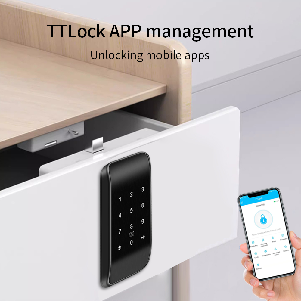 TTLOCK kunci laci sidik jari 1 - Furniture Hardware Locks ulasan dan harga
