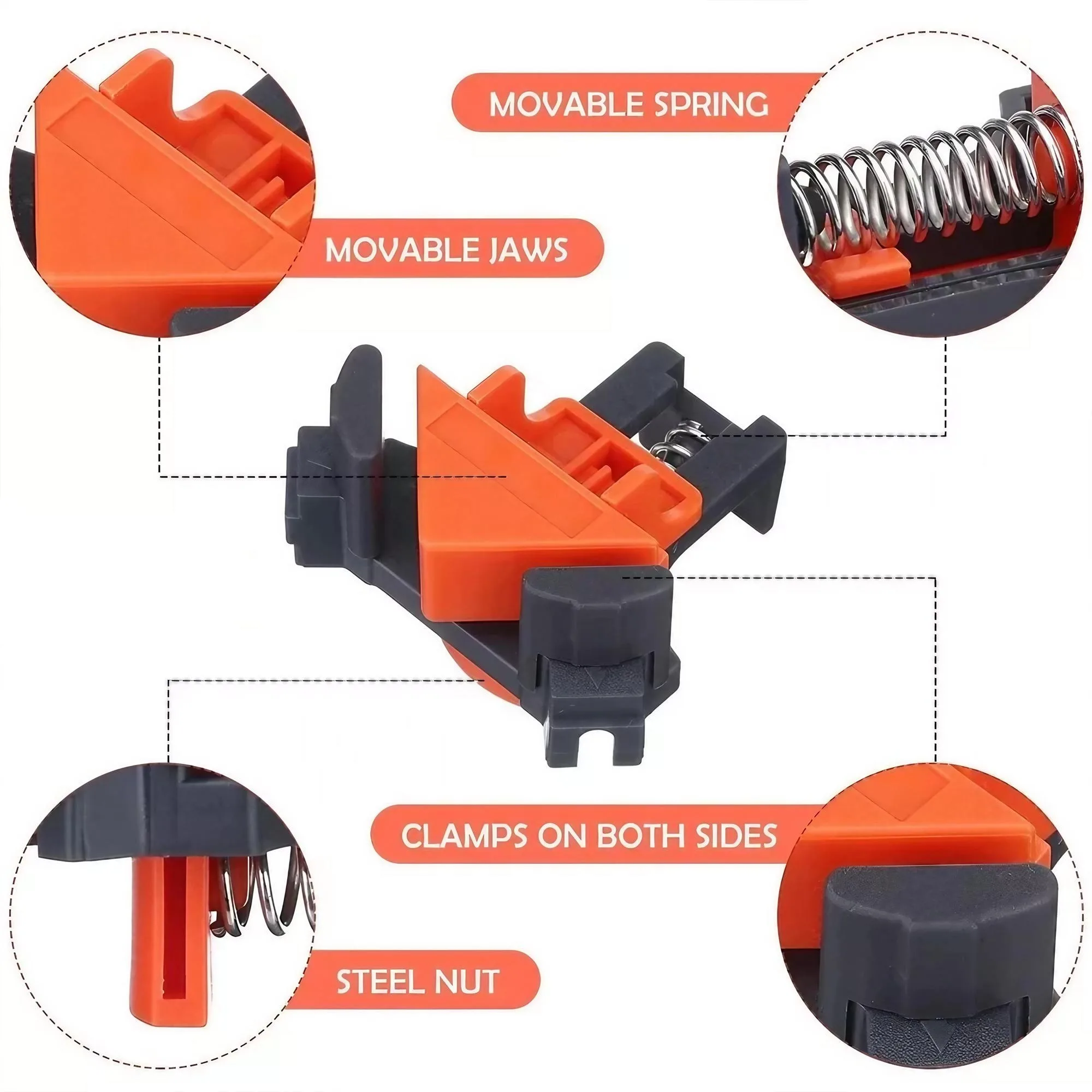 Penjepit Sudut Kanan 90 Deraja - Furniture Hardware Tools ulasan dan harga