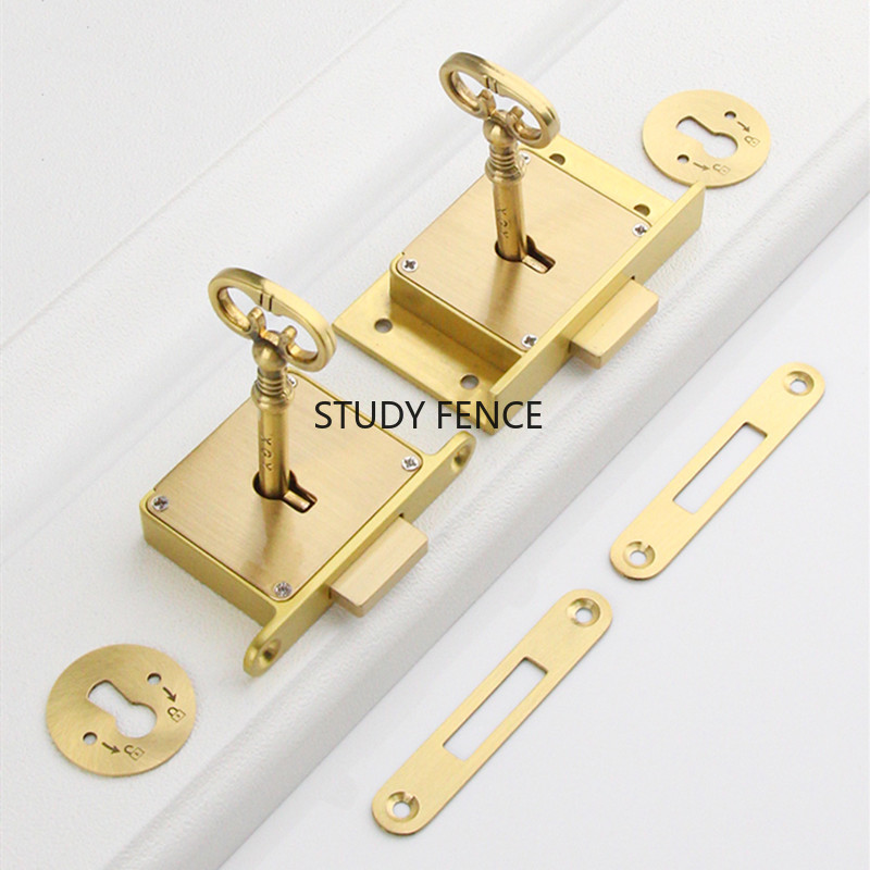 1 Buah Kunci Laci Logam Antik  - Furniture Hardware Locks ulasan dan harga