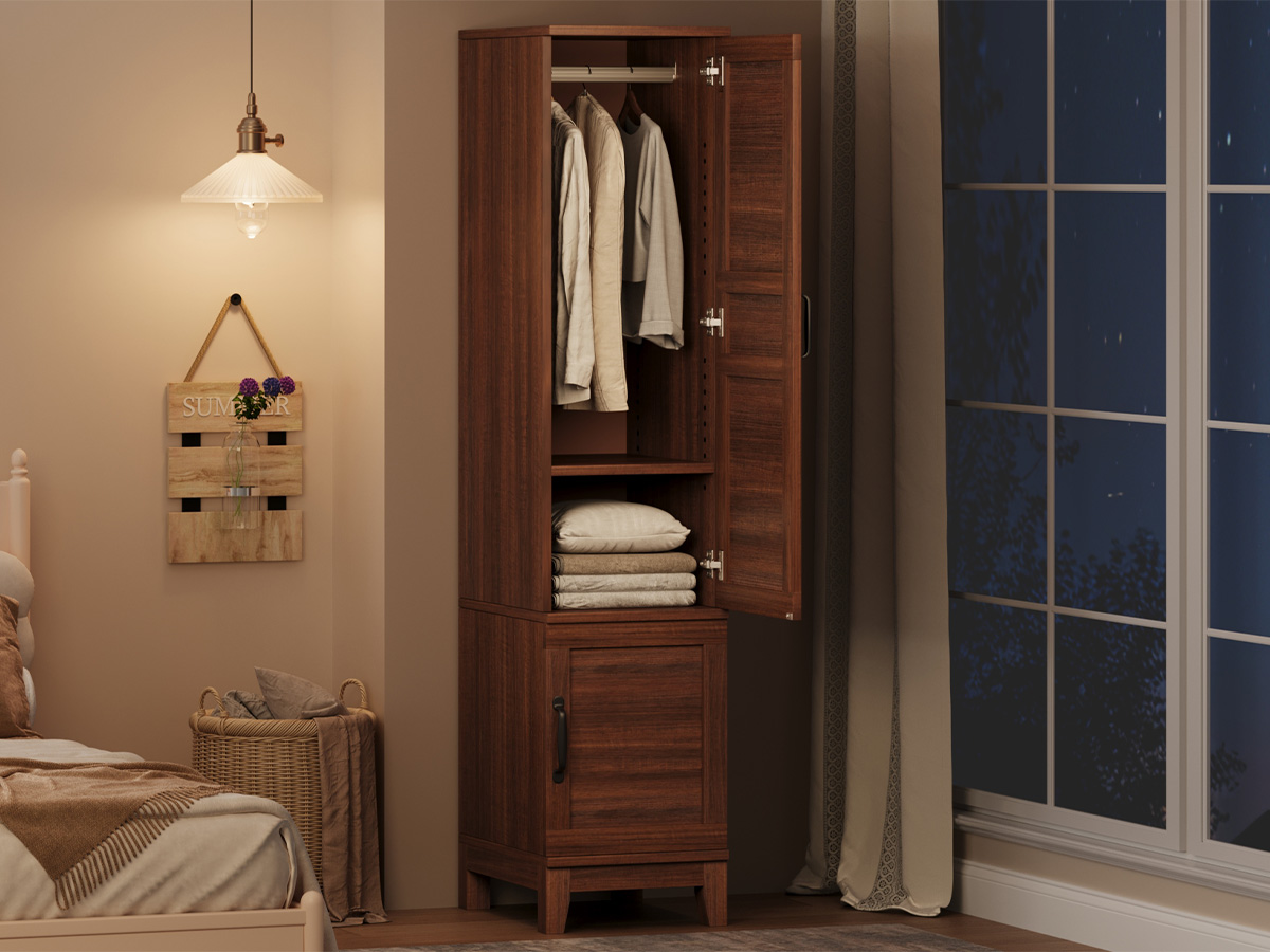 Lemari Pakaian Kayu – Tinggi 7 - Furniture Hardware Replacement Parts ulasan dan harga