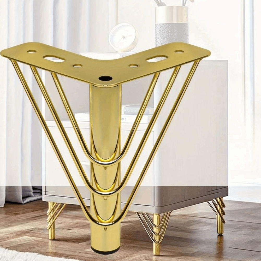 Kaki Furnitur Warna Emas Desai - Furniture Hardware Material ulasan dan harga
