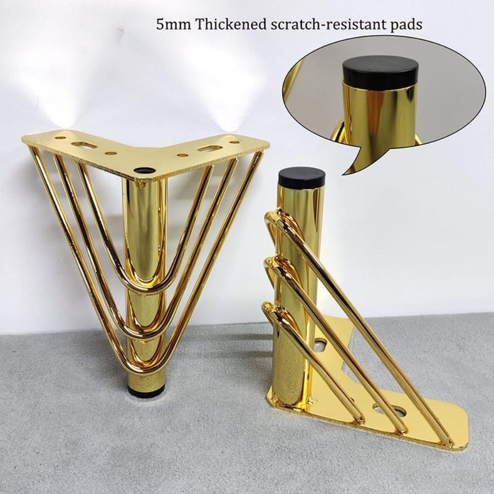 Kaki Furnitur Warna Emas Desai - Furniture Hardware Material ulasan dan harga